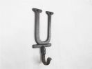 Cast Iron Letter U Alphabet Wall Hook 6"
