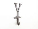 Cast Iron Letter Y Alphabet Wall Hook 6"
