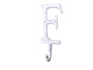 Cast Iron Letter F Alphabet Wall Hook 6"