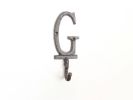 Cast Iron Letter G Alphabet Wall Hook 6"