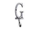 Cast Iron Letter G Alphabet Wall Hook 6"