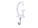Cast Iron Letter G Alphabet Wall Hook 6"