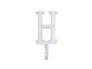 Cast Iron Letter H Alphabet Wall Hook 6"
