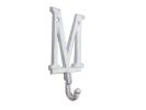 Cast Iron Letter M Alphabet Wall Hook 6"