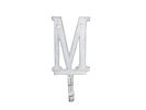 Cast Iron Letter M Alphabet Wall Hook 6"