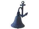 Cast Iron Hanging Anchor Bell 8"