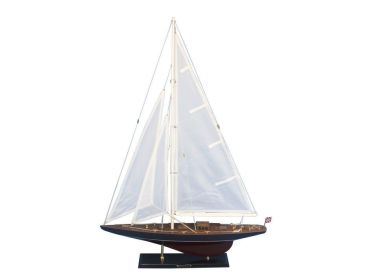 Wooden Endeavour Model Sailboat Decoration (Option: 35")