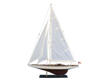 Wooden Ranger Model Sailboat Decoration (size: 35")