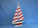 Wooden Pacific Sailer Model Sailboat Decoration