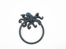 Cast Iron Octopus Towel Holder 6"
