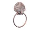 Cast Iron Seashell Towel Holder 8.5"