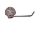 Cast Iron Shell Toilet Paper Holder 10"