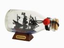 Blackbeard's Queen Anne's Revenge Model Pirate Ship in a Glass Bottle