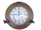 Deluxe Class Decorative Ship's Porthole Clock