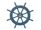 Decorative Ship Wheel with Anchor