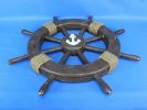 Decorative Ship Wheel with Anchor