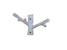 Cast Iron Forked Tree Branch Decorative Metal Double Wall Hooks 5"