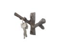 Cast Iron Forked Tree Branch Decorative Metal Double Wall Hooks 5"