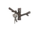 Cast Iron Forked Tree Branch Decorative Metal Double Wall Hooks 5"