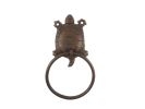Cast Iron Turtle Towel Holder 8"