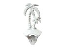 Cast Iron Wall Mounted Palmtree Bottle Opener 6"