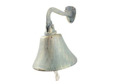 Cast Iron Hanging Ship's Bell 6" (Finish: Seaworn Bronze)