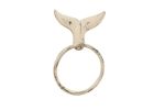 Cast Iron Decorative Whale Tail Towel Holder 7.5"