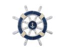 Decorative Ship Wheel with Anchor