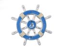 Decorative Ship Wheel with Sailboat