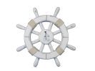 Decorative Ship Wheel with Sailboat